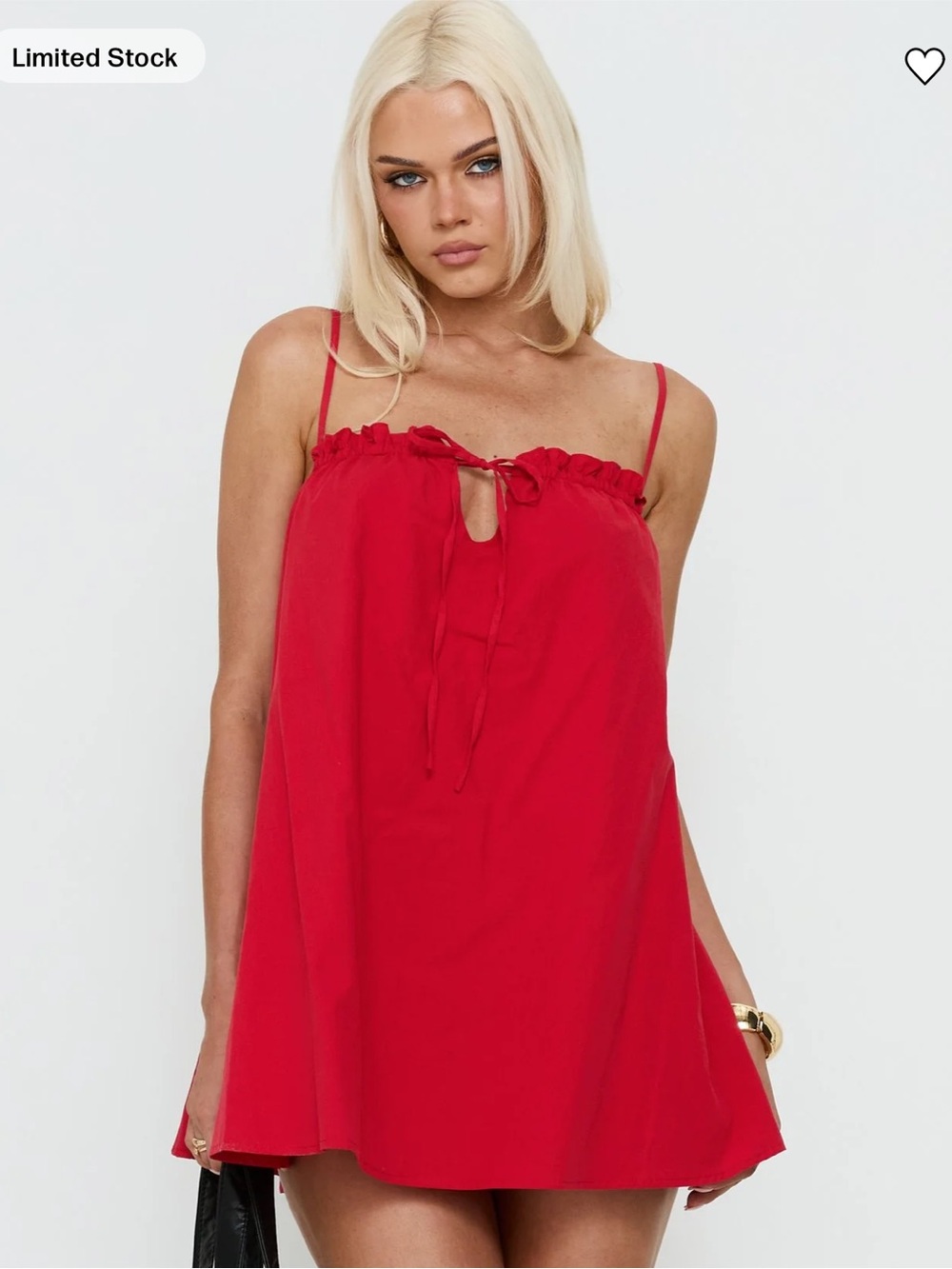 princess polly red babydoll dress